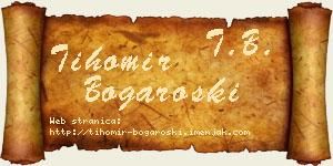 Tihomir Bogaroški vizit kartica